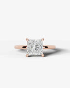 2 Carat Lab Grown Princess Diamond Ring