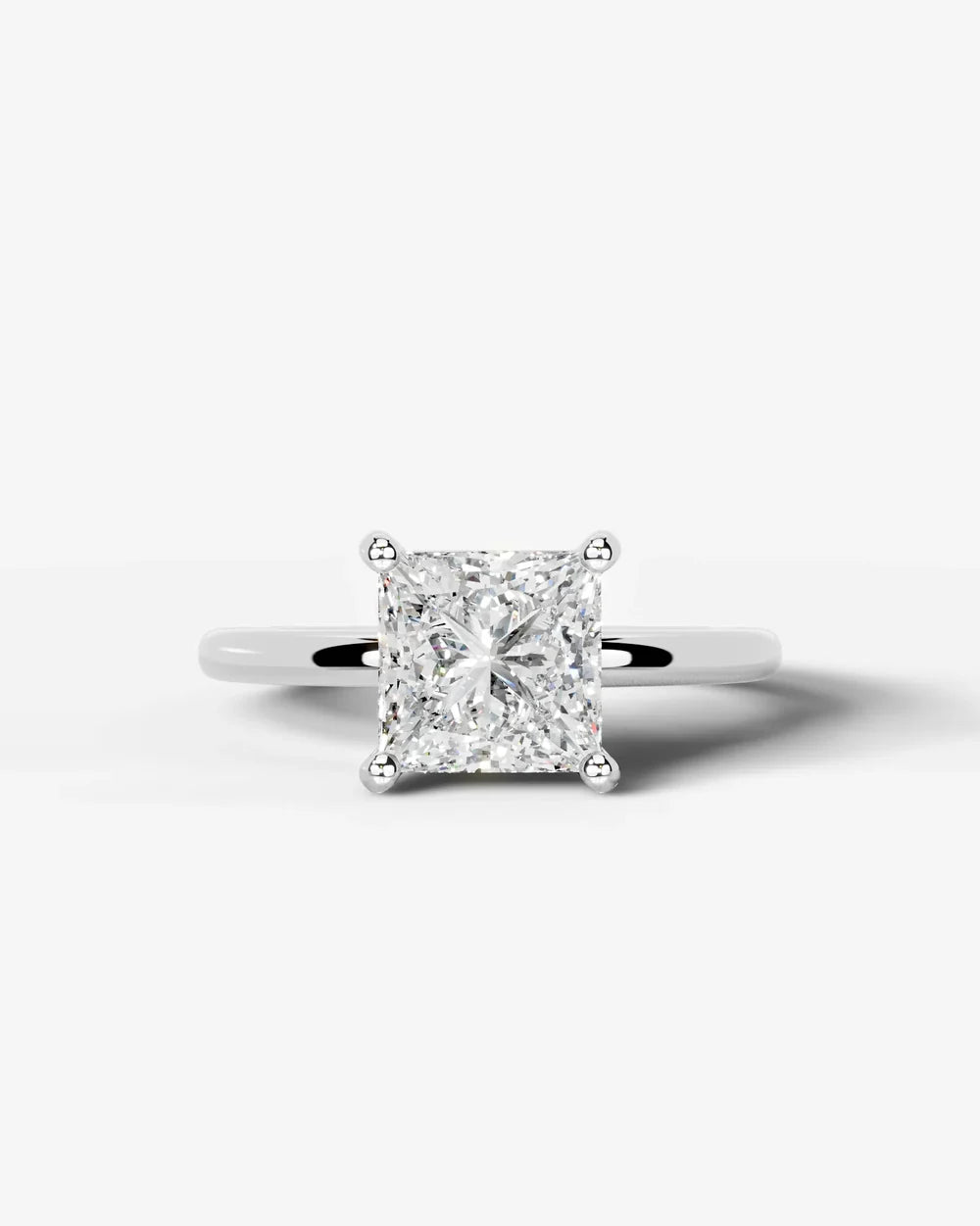 2 Carat Lab Grown Princess Diamond Ring