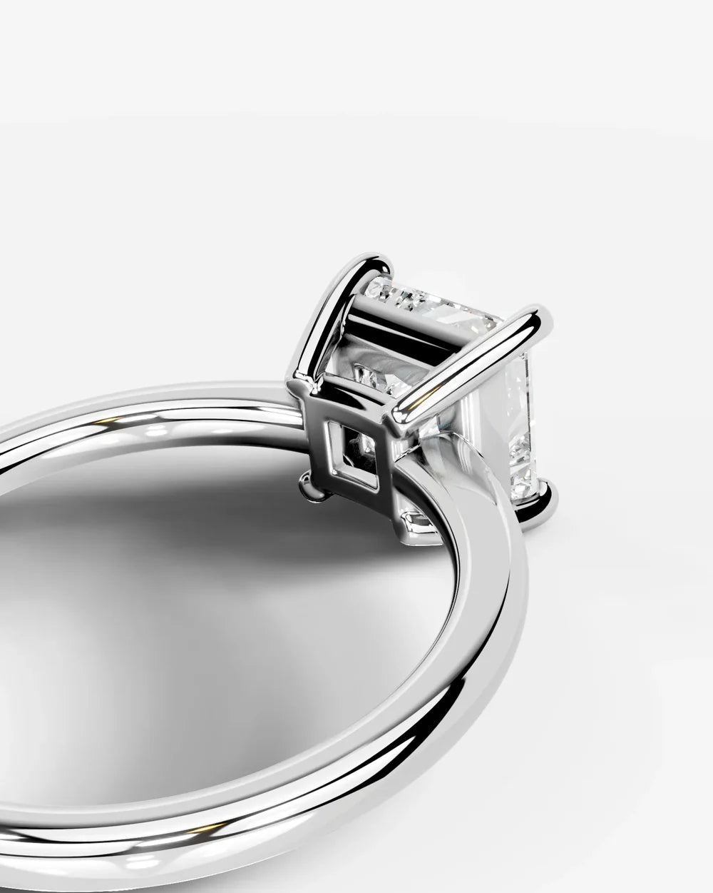 2 Carat Lab Grown Princess Diamond Ring