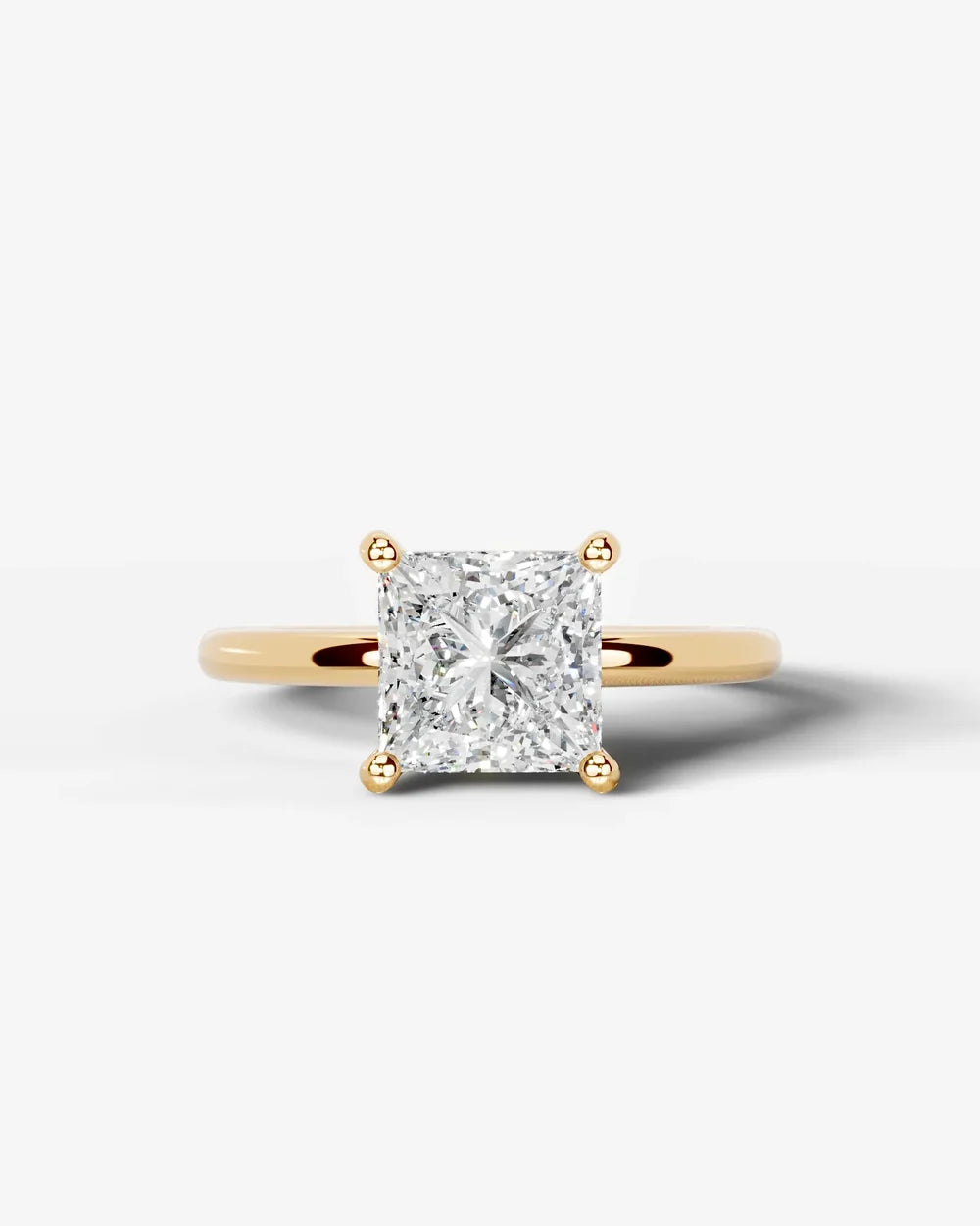 2 Carat Lab Grown Princess Diamond Ring