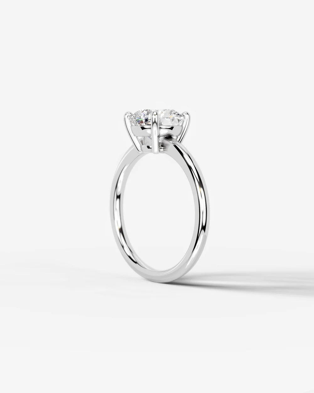 2 Carat Lab Grown Round Diamond Ring