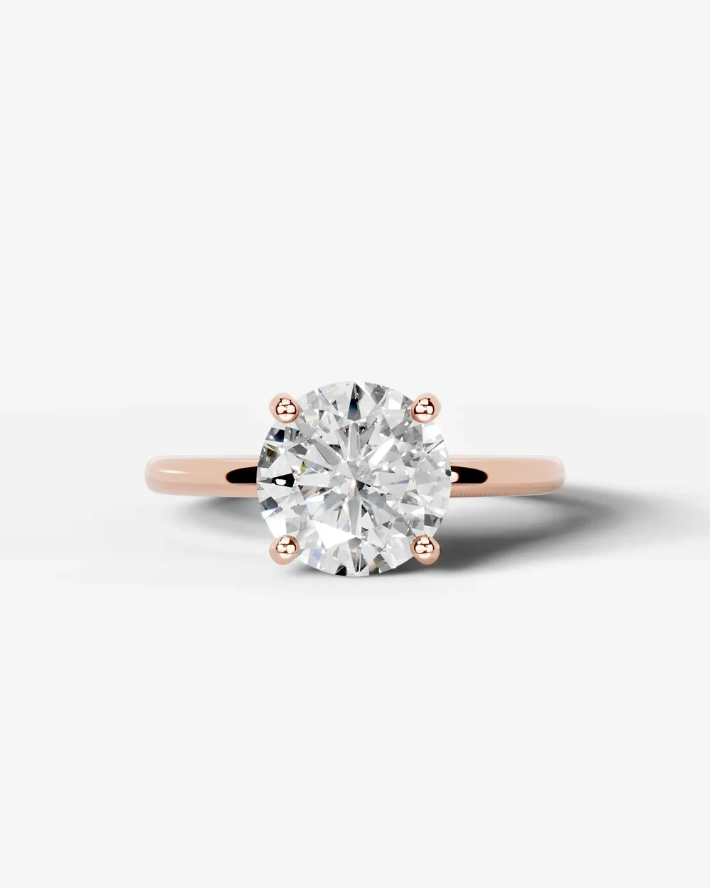 2 Carat Lab Grown Round Diamond Ring