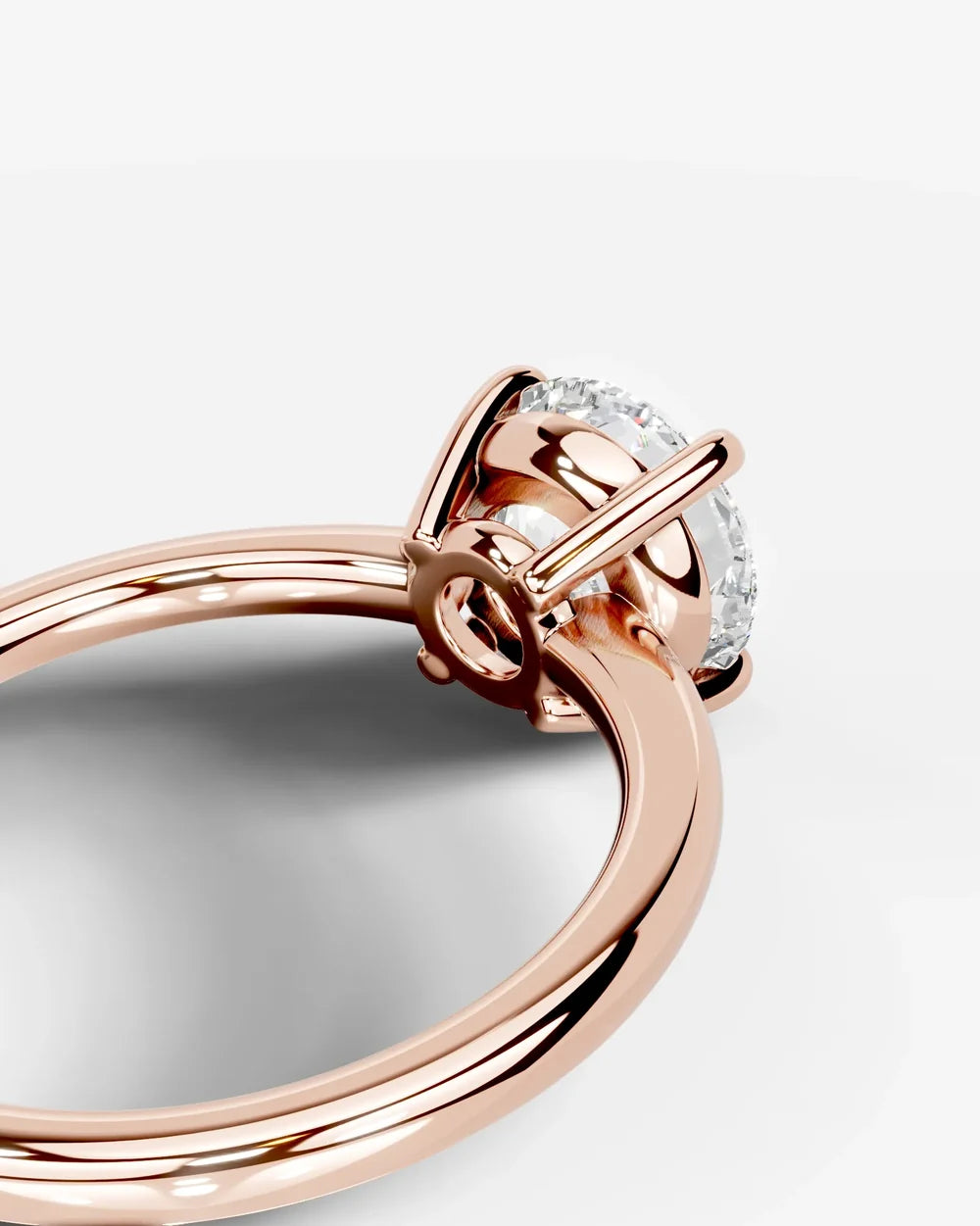 2 Carat Lab Grown Round Diamond Ring
