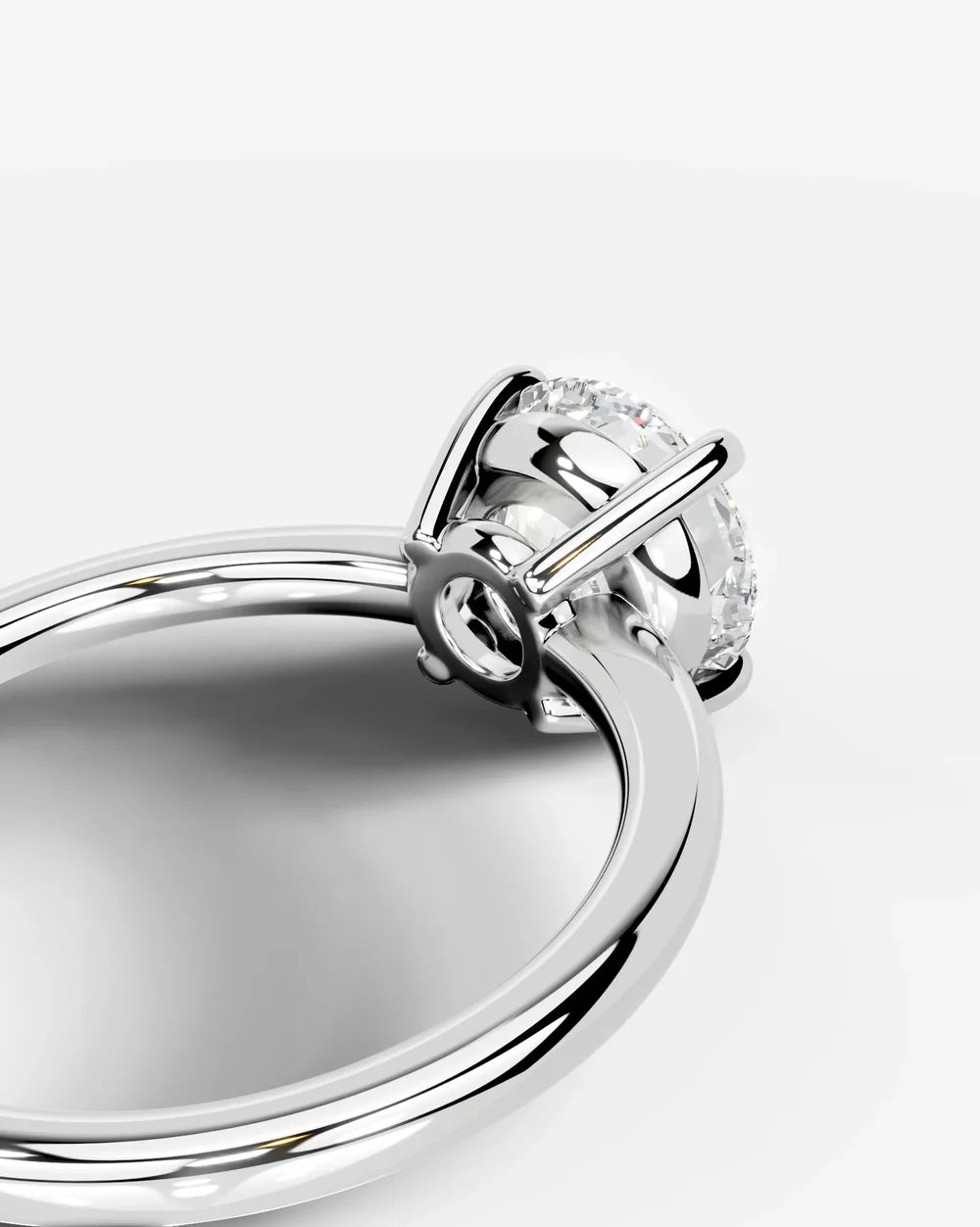 2 Carat Lab Grown Round Diamond Ring