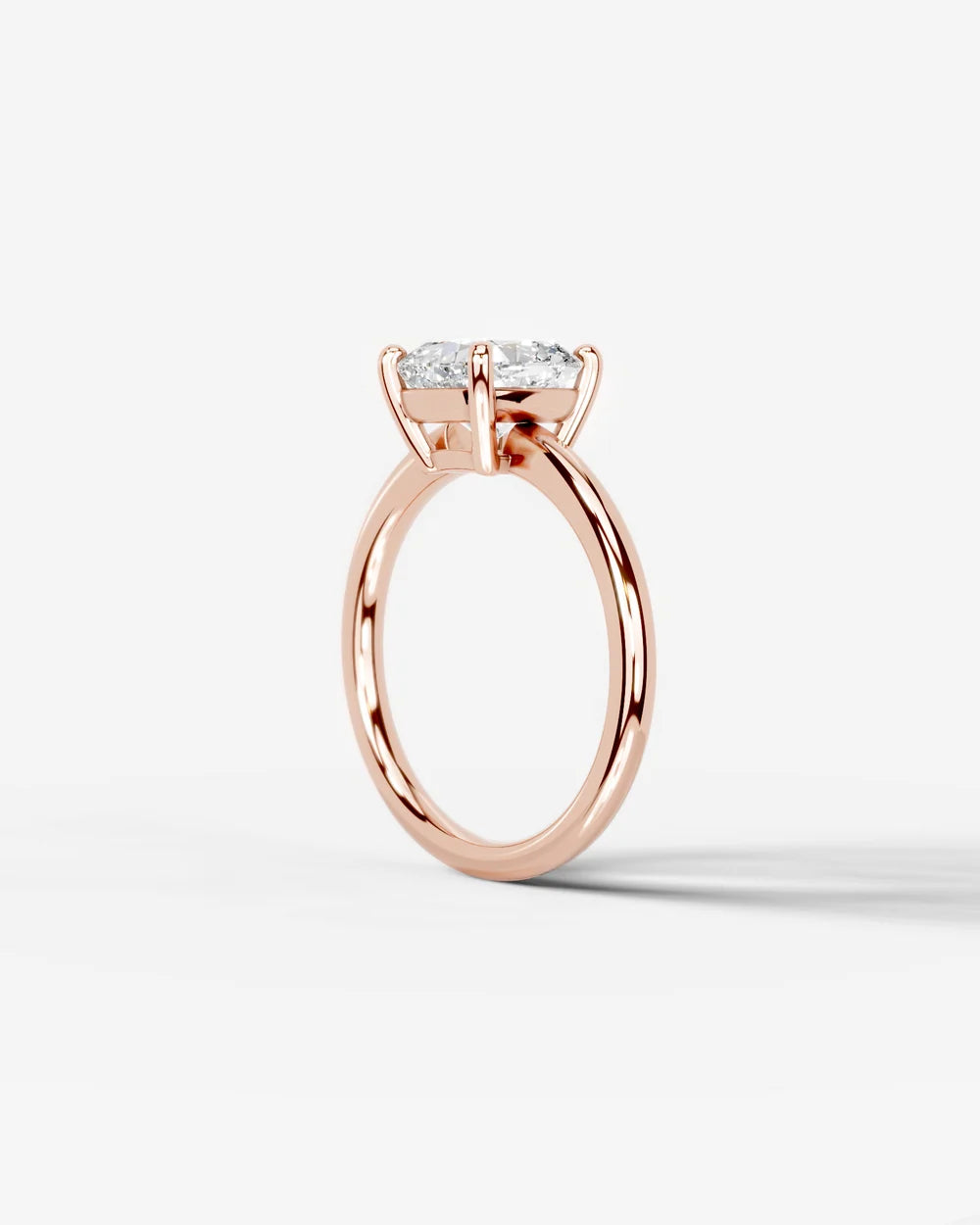2 Carat Lab Grown Square Cushion Diamond Ring