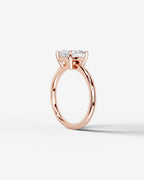2 Carat Lab Grown Square Cushion Diamond Ring