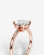 2 Carat Lab Grown Square Cushion Diamond Ring