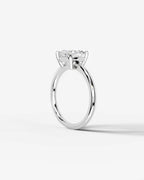 2 Carat Lab Grown Square Cushion Diamond Ring