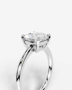 2 Carat Lab Grown Square Cushion Diamond Ring