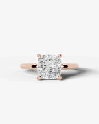 2 Carat Lab Grown Square Cushion Diamond Ring