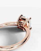 2 Carat Lab Grown Square Cushion Diamond Ring