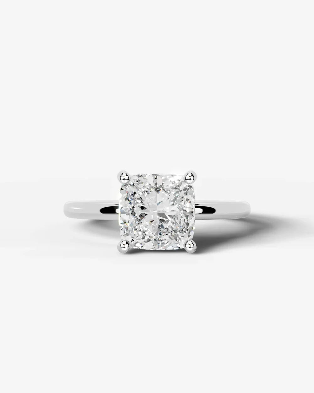 2 Carat Lab Grown Square Cushion Diamond Ring