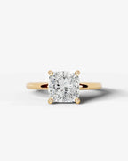 2 Carat Lab Grown Square Cushion Diamond Ring