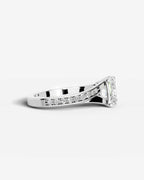 2 Carat Lab Grown Cushion Cut Pavé Split Shank Engagement Ring