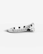 2 Carat Lab Grown Round Cut Pavé Split Shank Engagement Ring