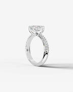 2 Carat Lab Grown Asscher Cut Diamond Ring