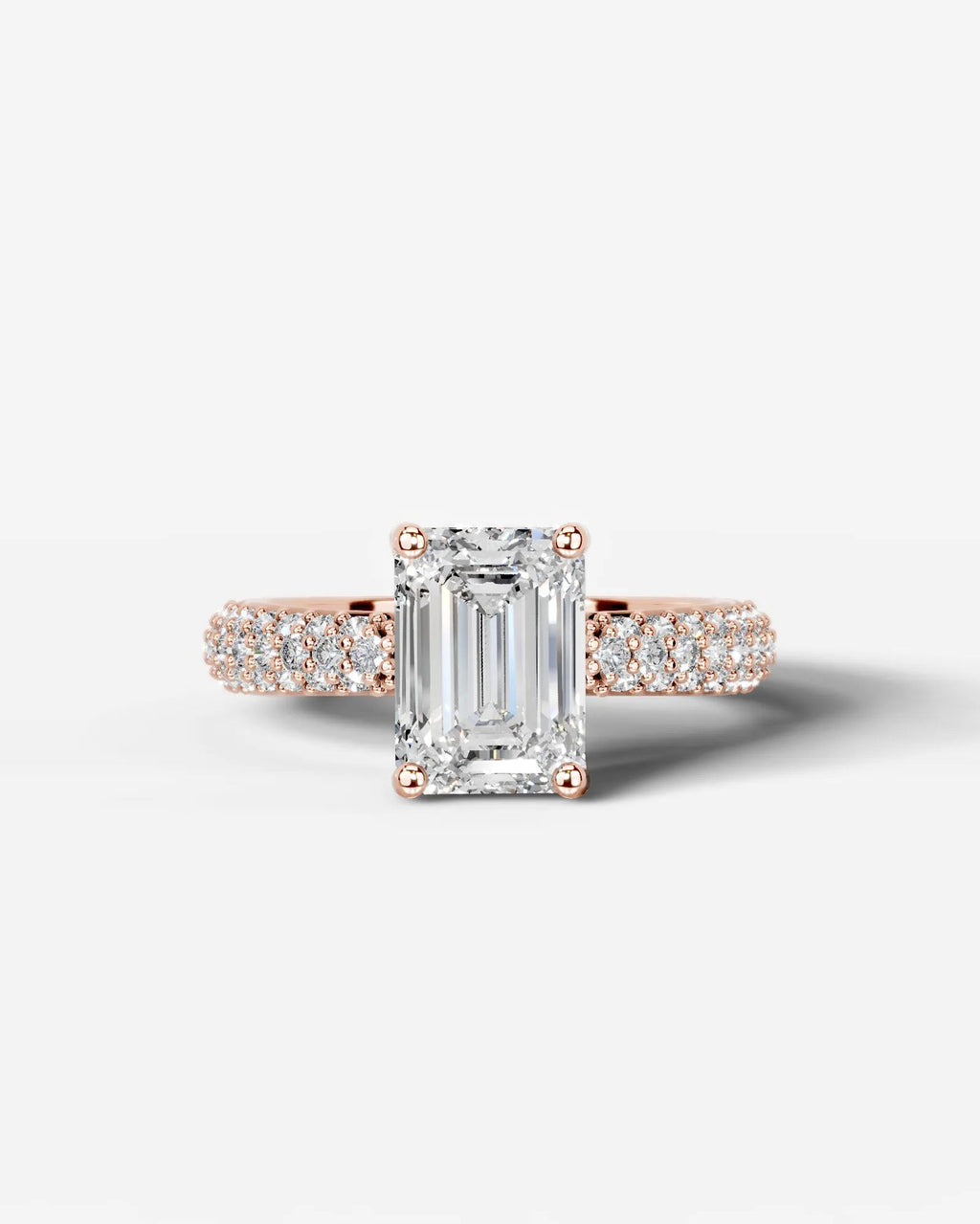 2 Carat Lab Grown Asscher Cut Diamond Ring