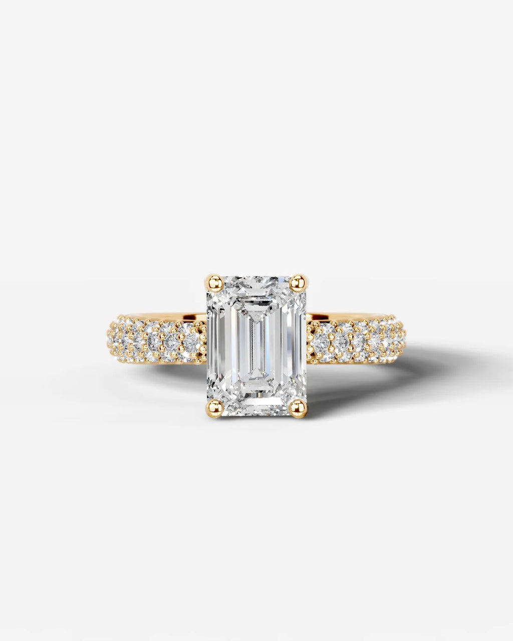 2 Carat Lab Grown Asscher Cut Diamond Ring