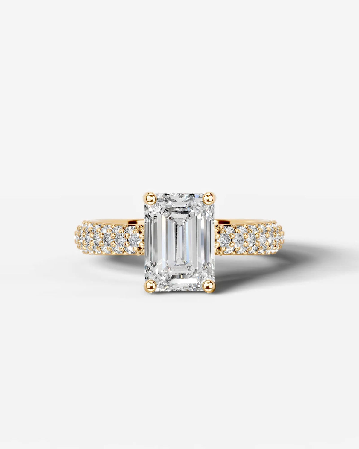 2 Carat Lab Grown Asscher Cut Diamond Ring