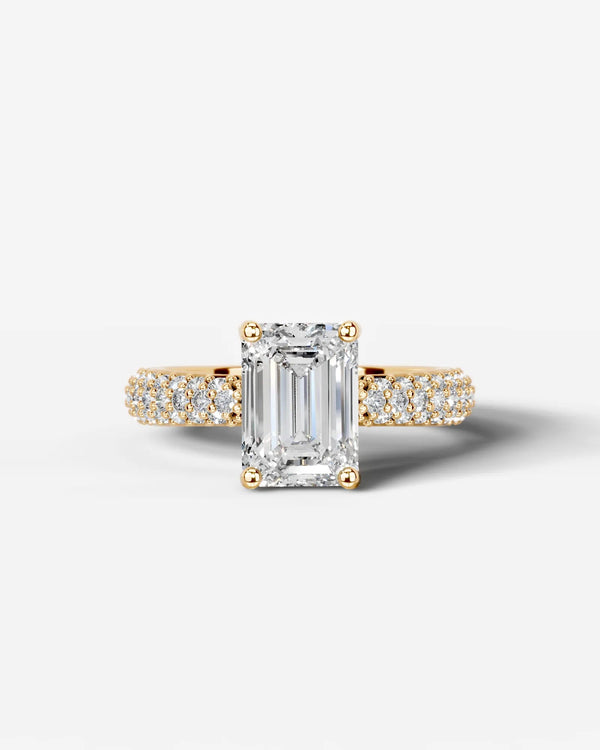 2 Carat Lab Grown Asscher Cut Diamond Ring