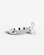 2 Carat Lab Grown Pear Cut Diamond Signature Ring