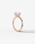 2 Carat Lab Grown Oval Cut Diamond Halo Prong Solitaire Ring