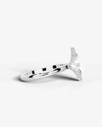 2 Carat Lab Grown Marquise Diamond Half Halo Ring