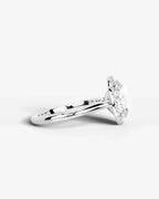 2 Carat Lab Grown Oval Cut Diamond Halo Three-Stone Ring