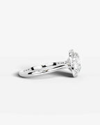 2 Carat Lab Grown Cushion Cut Diamond Halo Ring