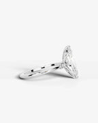 2 Carat Lab Grown Diamond Astraea Marquise Cut Sidestone Engagement Ring