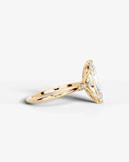 2 Carat Lab Grown Diamond Astraea Marquise Cut Sidestone Engagement Ring