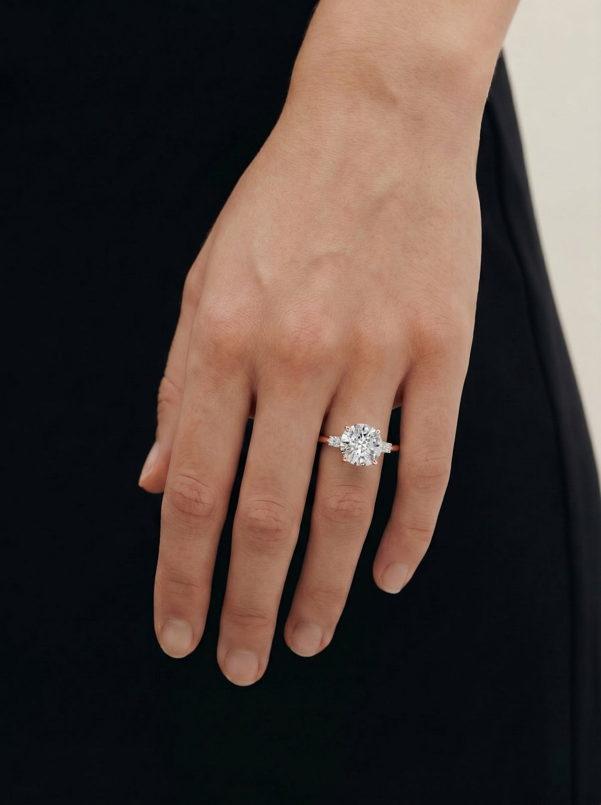 2 Carat Lab Grown Round Cut Diamond Solitaire Ring
