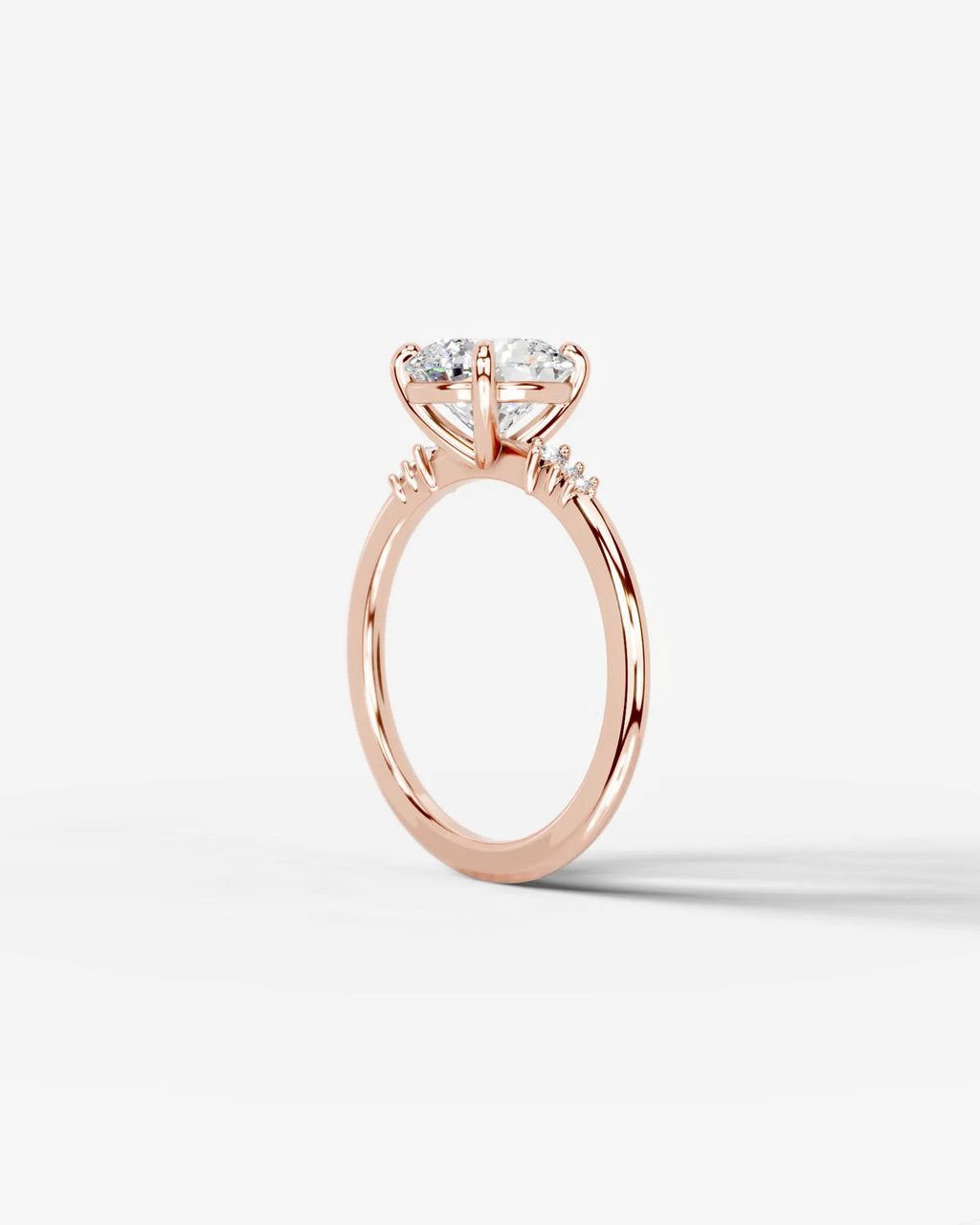 2 Carat Lab Grown Round Cut Diamond Solitaire Ring