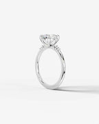 2 Carat Lab Grown Round Cut Diamond Solitaire Ring