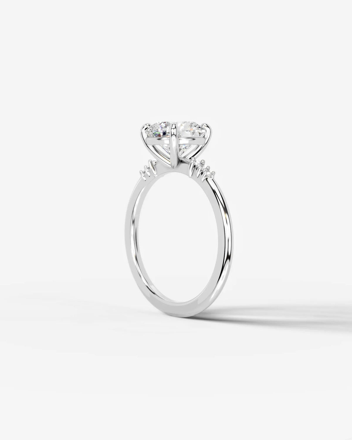 2 Carat Lab Grown Round Cut Diamond Solitaire Ring