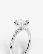 2 Carat Lab Grown Round Cut Diamond Solitaire Ring