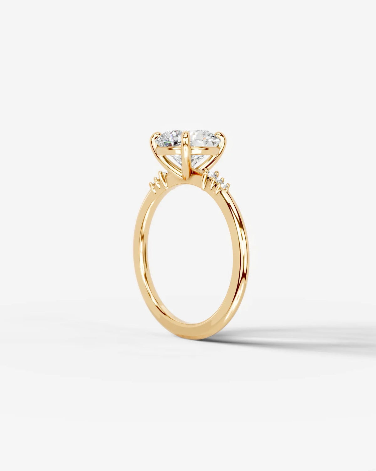 2 Carat Lab Grown Round Cut Diamond Solitaire Ring