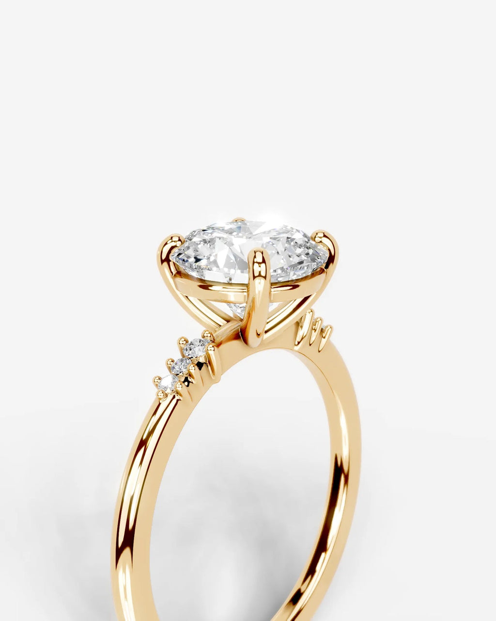 2 Carat Lab Grown Round Cut Diamond Solitaire Ring
