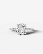 2 Carat Lab Grown Round Cut Diamond Solitaire Ring
