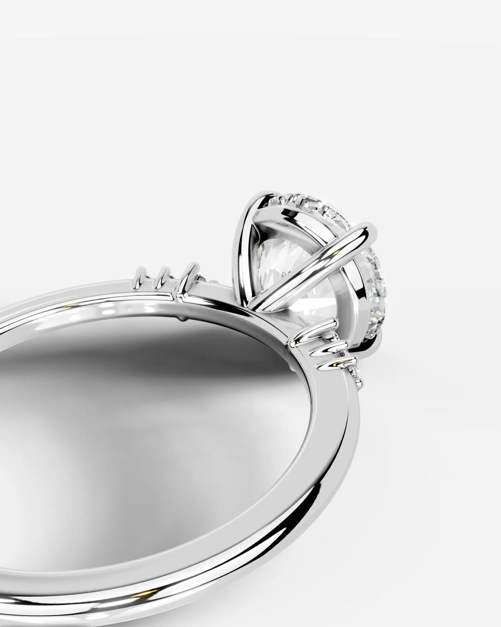 2 Carat Lab Grown Round Cut Diamond Solitaire Ring