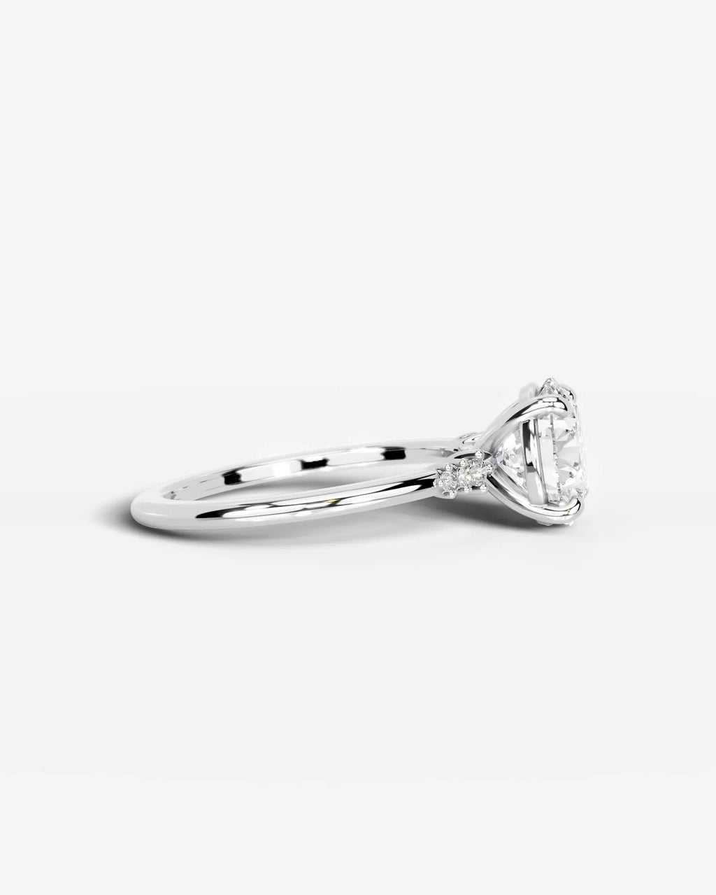 2 Carat Lab Grown Round Cut Diamond Solitaire Ring