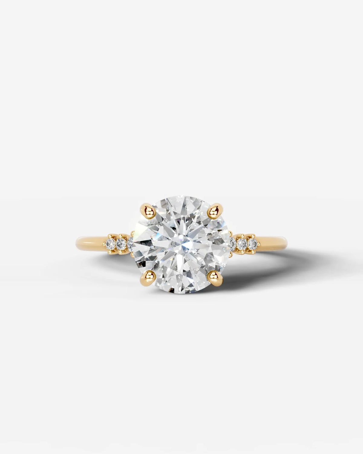 2 Carat Lab Grown Round Cut Diamond Solitaire Ring