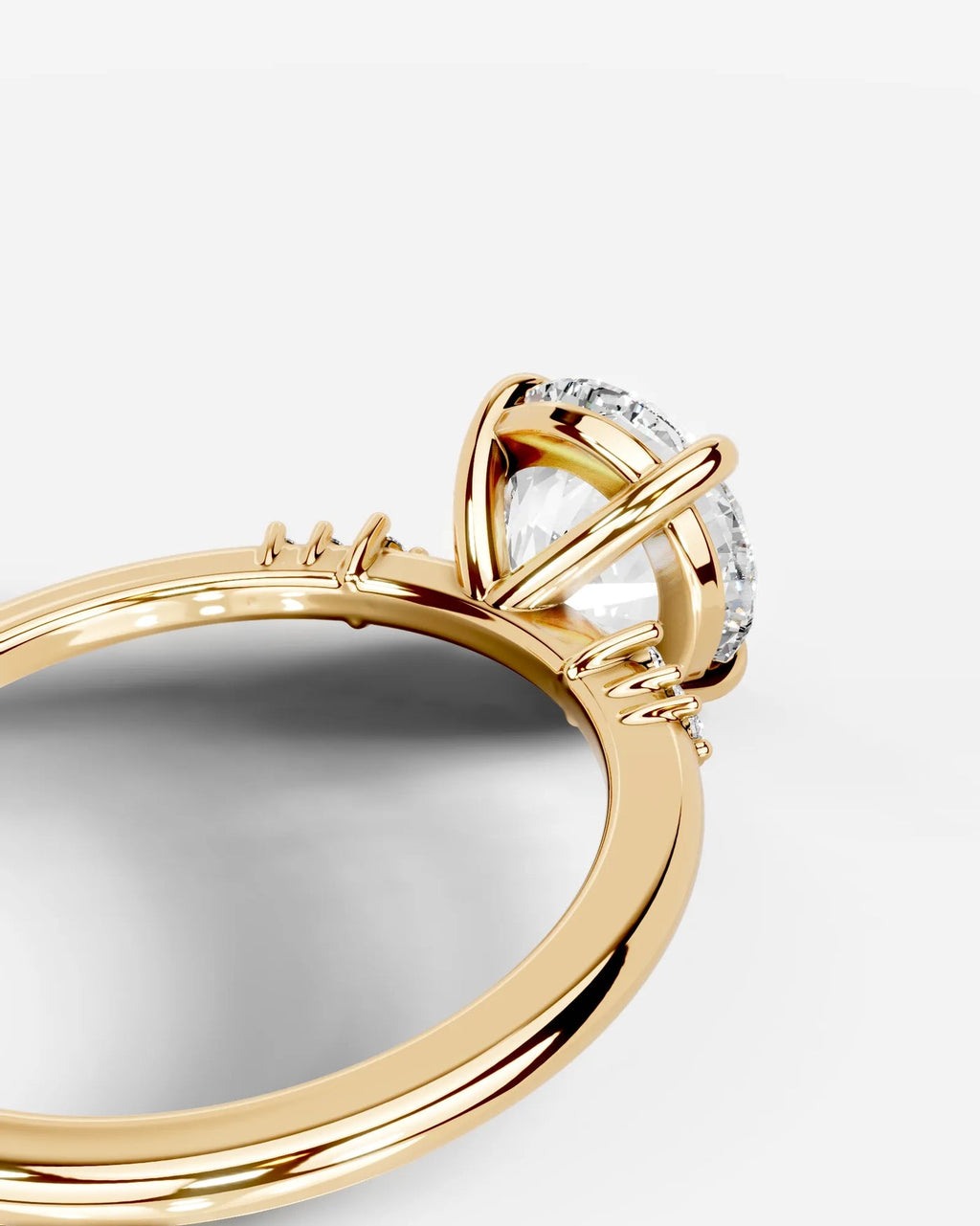 2 Carat Lab Grown Round Cut Diamond Solitaire Ring