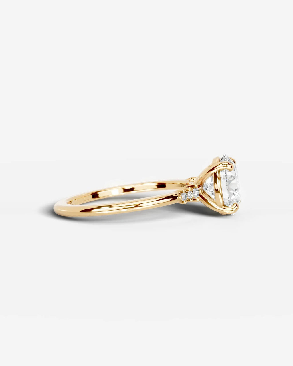 2 Carat Lab Grown Round Cut Diamond Solitaire Ring