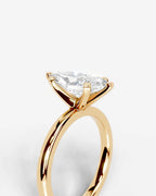 2 Carat Lab Grown Marquise Diamond Elevated Solitaire Ring