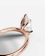 2 Carat Lab Grown Marquise Diamond Elevated Solitaire Ring