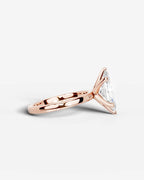 2 Carat Lab Grown Marquise Diamond Elevated Solitaire Ring
