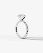 2 Carat Lab Grown Round Brilliant Diamond Elevated Solitaire Ring