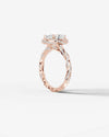 2 Carat Lab Grown Oval Cut Diamond Double Halo Ring