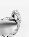 2 Carat Lab Grown Oval Cut Diamond Double Halo Ring